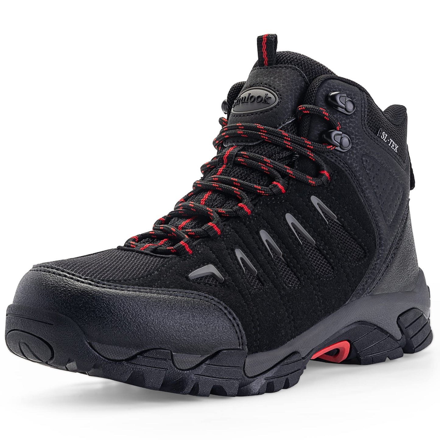 Mens Waterproof Hiking Boots Anti-slip Lightweight Outdoor Mid Top Ankle Boots