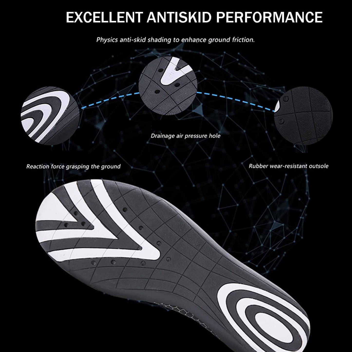 Women's Men's Water Shoes Sports Quick Dry Shoes Gym Walking Running Beach Swimming Kayaking Surfing Wading Shoes