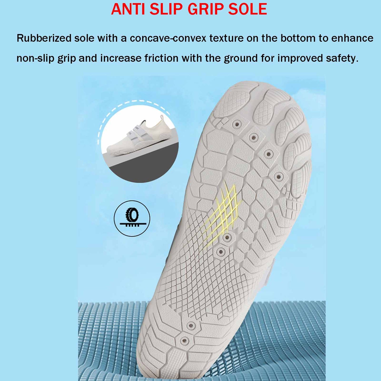 Hike Barefoot Shoes for Women Men, Breathable Non-Slip Athletic Footwear, Wide Toe Water Shoes for Hiking, Non-Slip Neuropathy Shoes for Women Men, Grounded Comfort wear