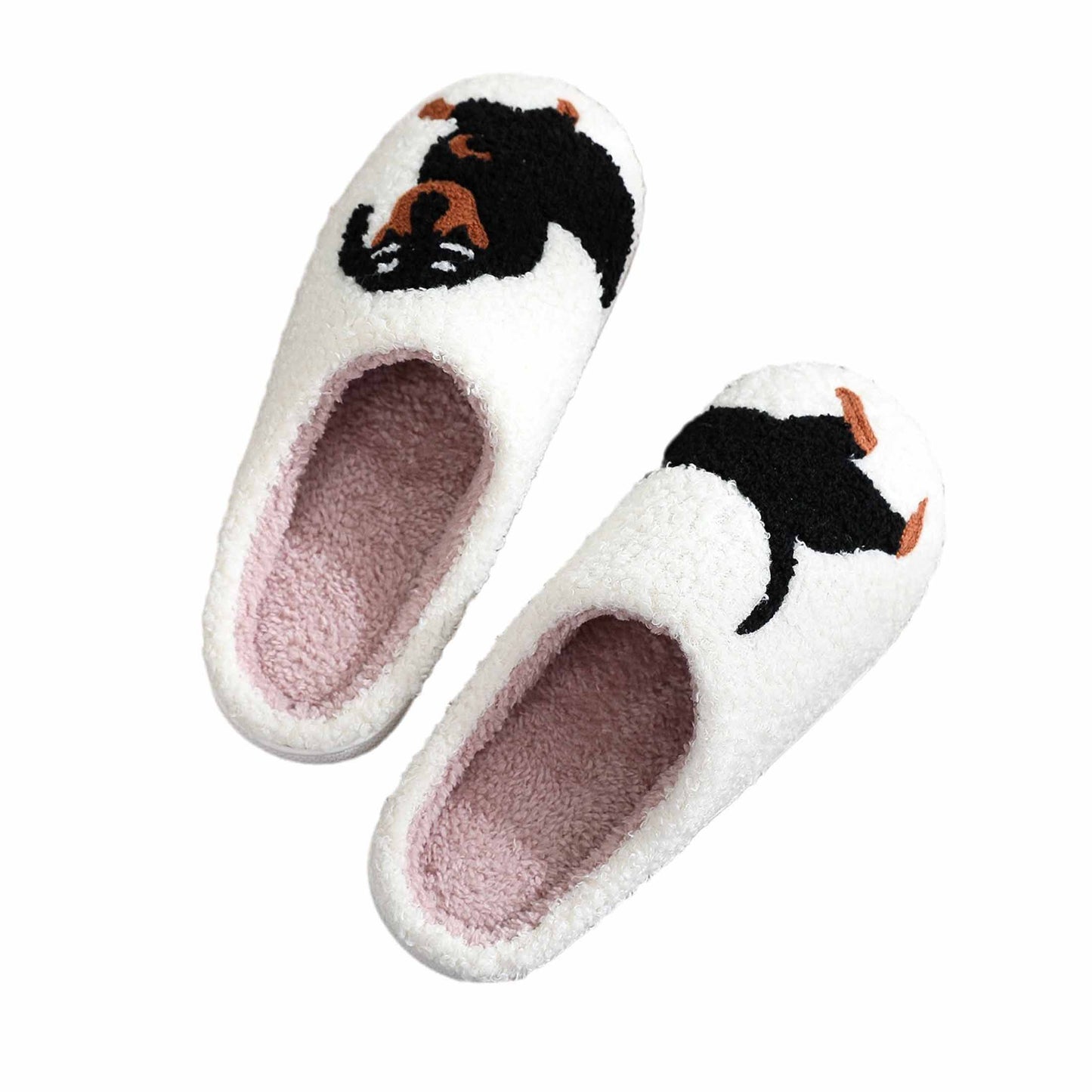 Cute Animal Slippers Women Men Cartoon Animal Slippers Fluffy Memory Foam Winter Warm Fluffy Shoes