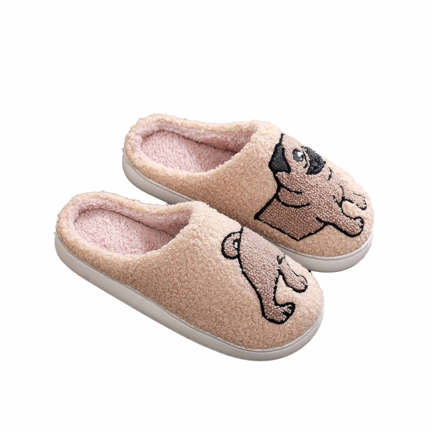 Cute Animal Slippers Women Men Cartoon Animal Slippers Fluffy Memory Foam Winter Warm Fluffy Shoes