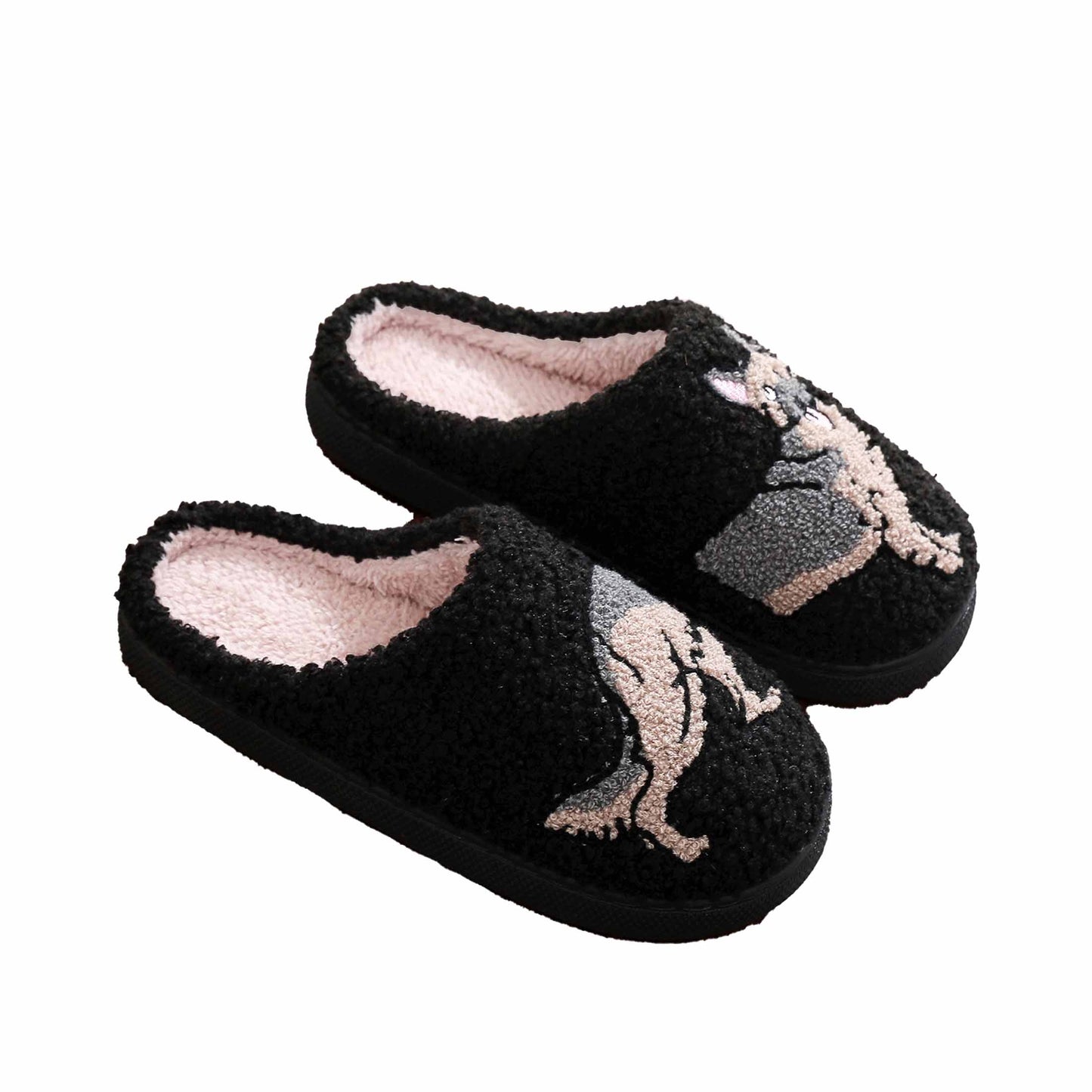 Cute Animal Slippers Women Men Cartoon Animal Slippers Fluffy Memory Foam Winter Warm Fluffy Shoes