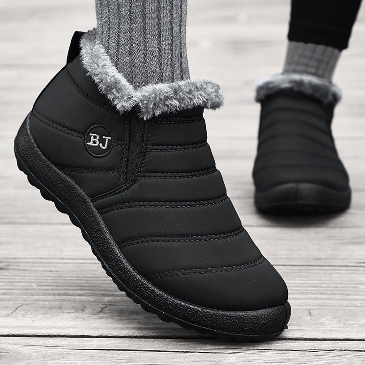 Stunning Women's Winter Snow Boots Warm Fur Lined Ankle Boots Waterproof Comfortable Outdoor Slip On Winter Shoes Short Boots
