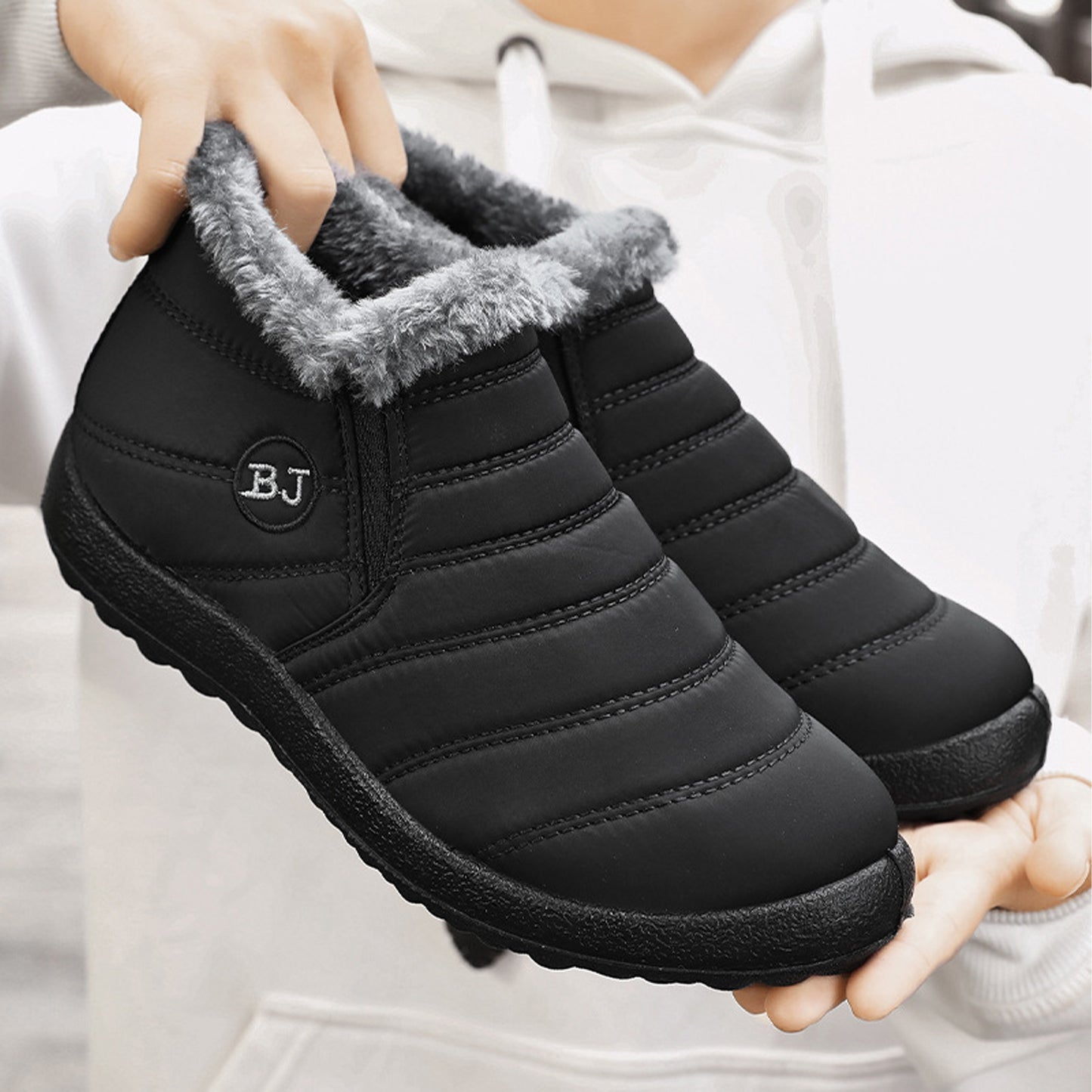 Stunning Women's Winter Snow Boots Warm Fur Lined Ankle Boots Waterproof Comfortable Outdoor Slip On Winter Shoes Short Boots