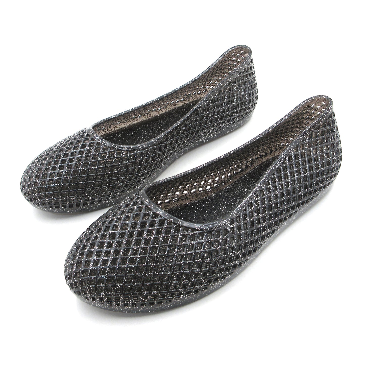 Women's Jelly Sandals Ballet Slip Into Flats Hollow Out Loafers