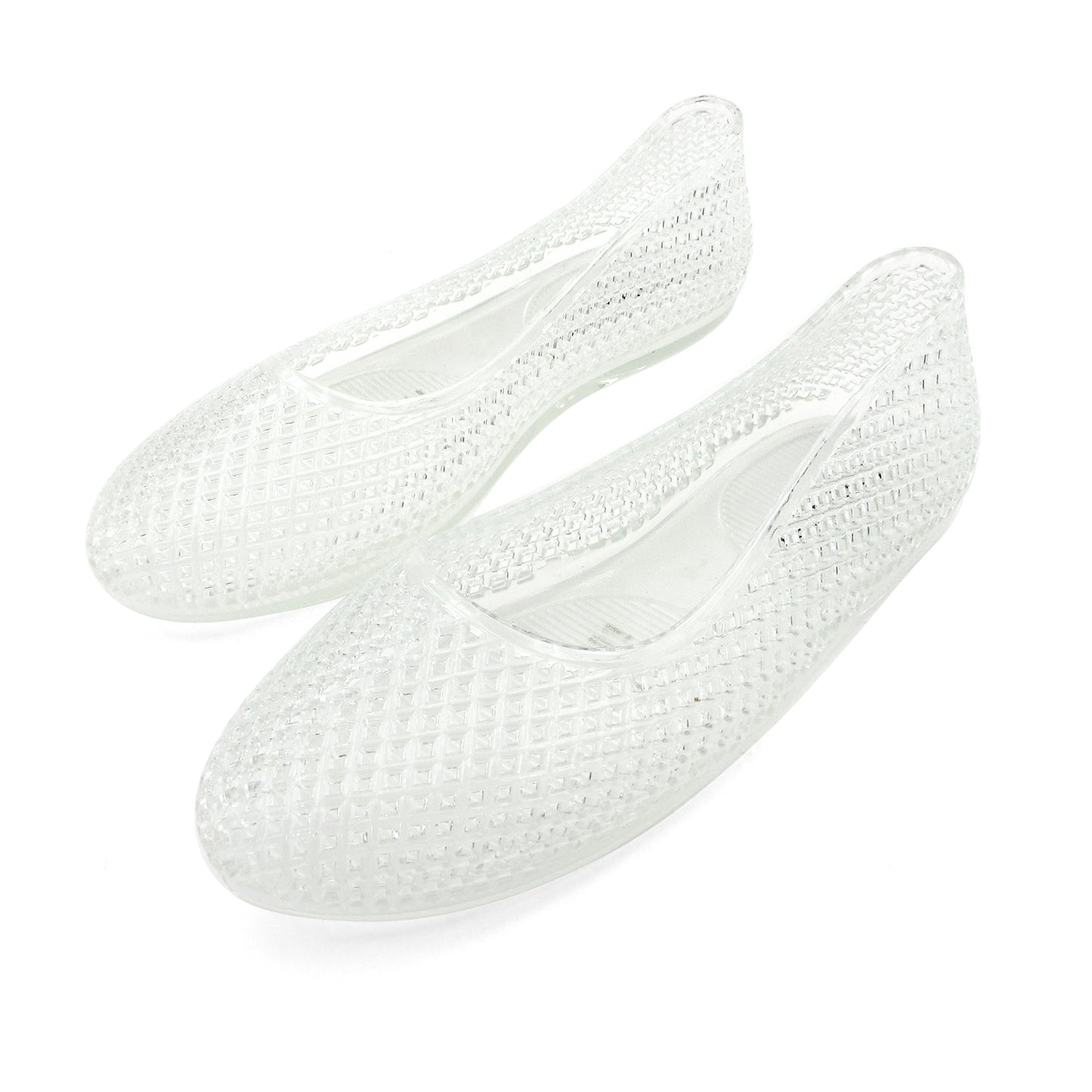 Women's Jelly Sandals Ballet Slip Into Flats Hollow Out Loafers