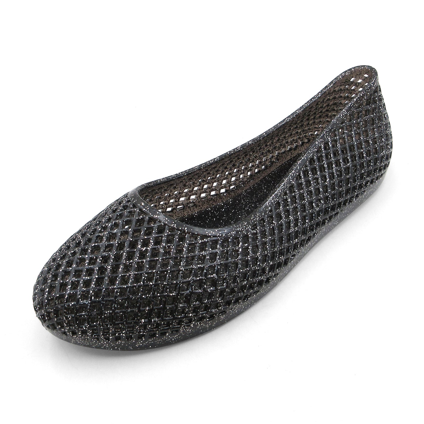 Women's Jelly Sandals Ballet Slip Into Flats Hollow Out Loafers