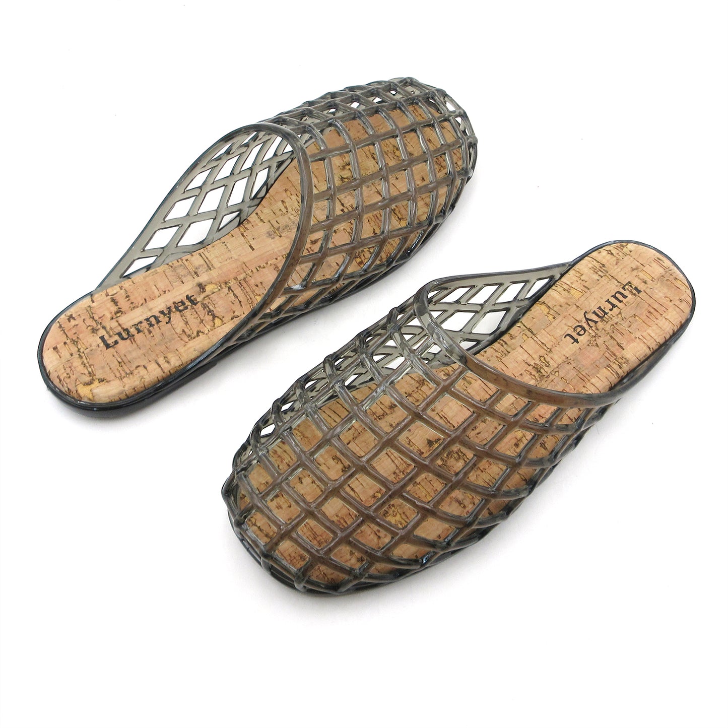 Red Mesh Jelly Mules for Women Hollow Closed Toe Flat Sandals Clear Slippers Summer Beach Jellies Slide Shoes