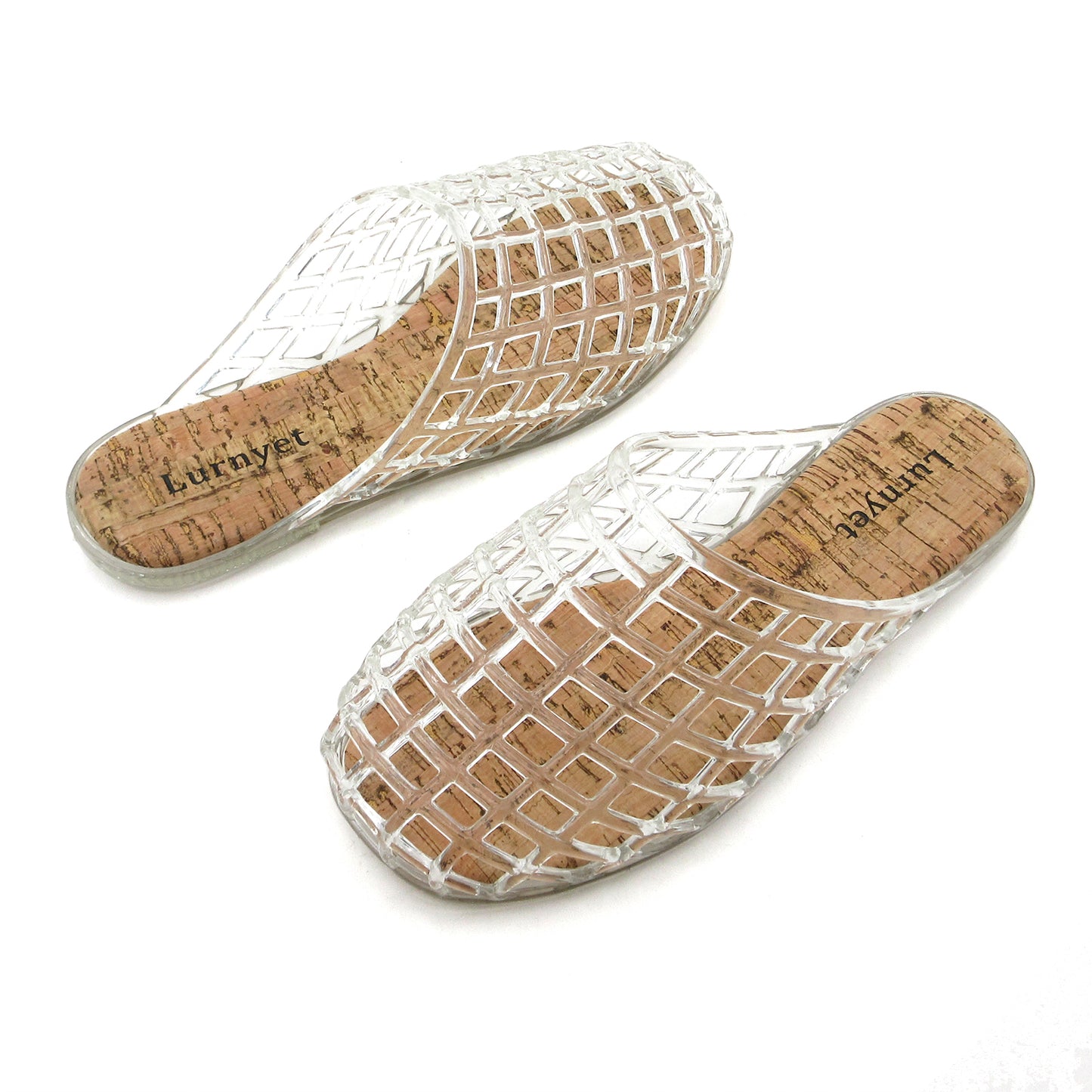 Red Mesh Jelly Mules for Women Hollow Closed Toe Flat Sandals Clear Slippers Summer Beach Jellies Slide Shoes