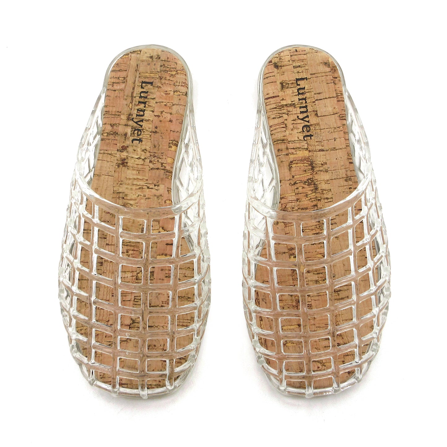 Red Mesh Jelly Mules for Women Hollow Closed Toe Flat Sandals Clear Slippers Summer Beach Jellies Slide Shoes