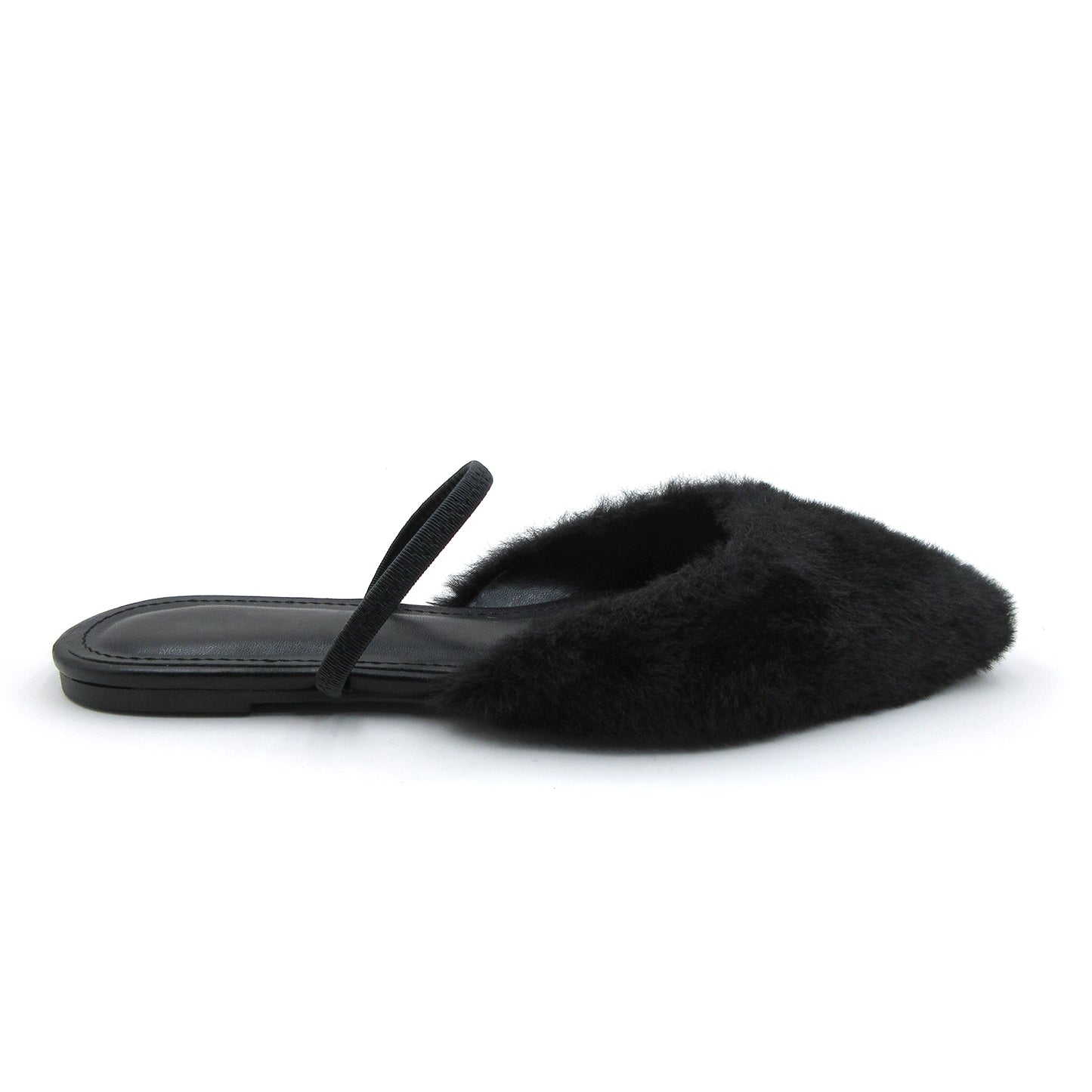 Luxurious Faux Fur Pointed Flats for Women: Plush Comfort, Non-Slip Grip, Versatile Style for All Occasions
