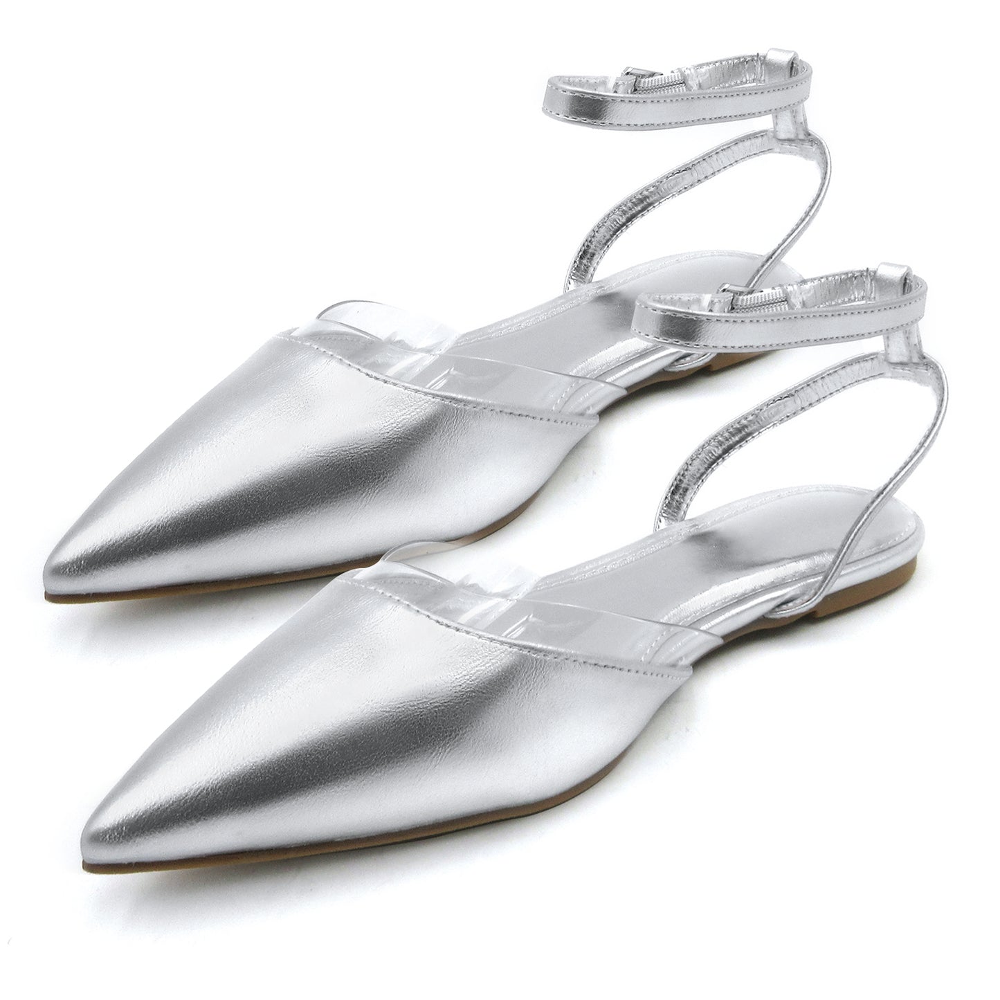 Sleek & Sophisticated Women's Pointed Flats for Work & Play - Comfortable with Memory Foam Insoles & Non-Slip Rubber Soles