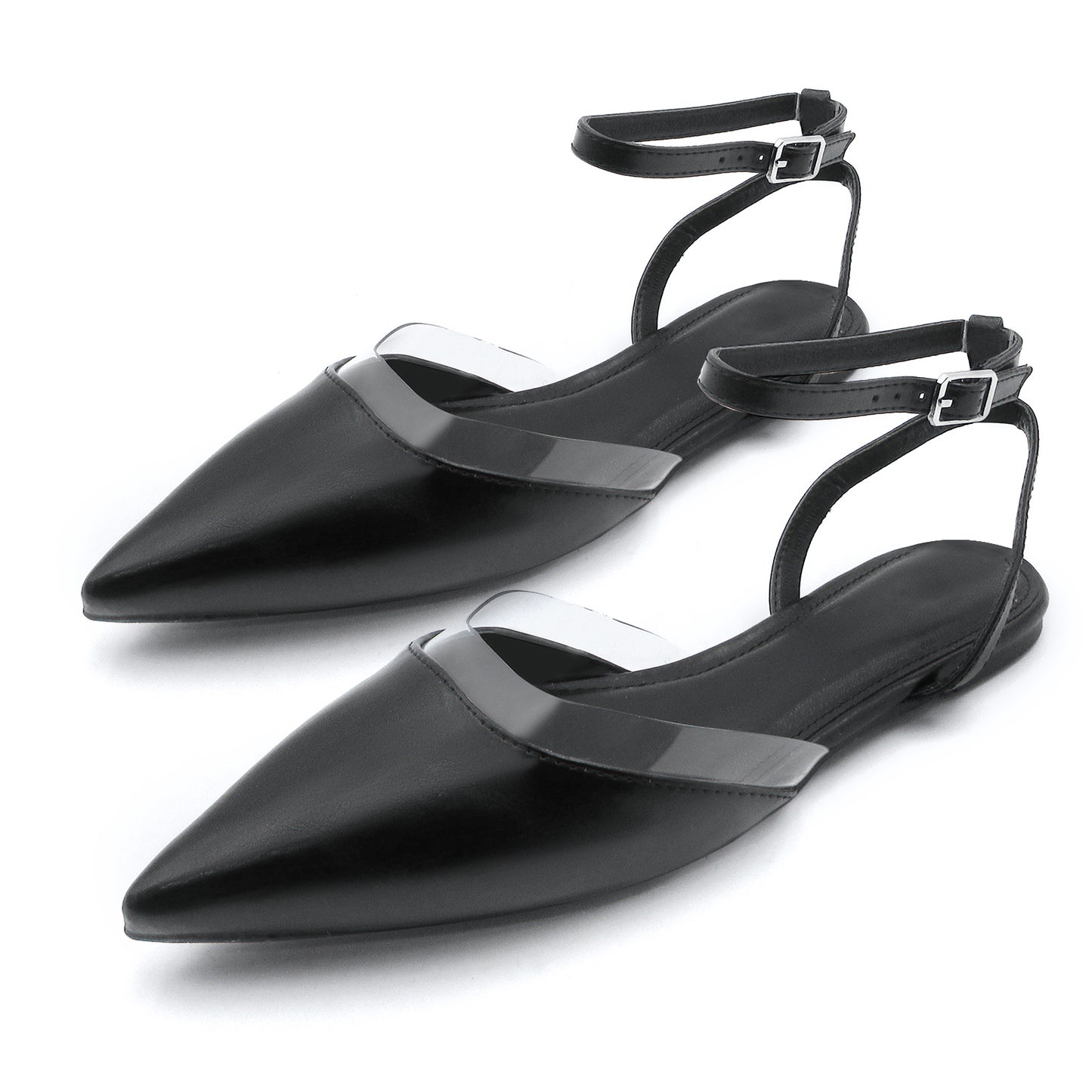 Sleek & Sophisticated Women's Pointed Flats for Work & Play - Comfortable with Memory Foam Insoles & Non-Slip Rubber Soles