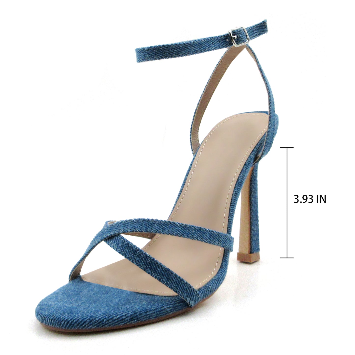 Women's Sandals Open Toe Lace Sandals Ankle Strap Heeled Sandals Women's