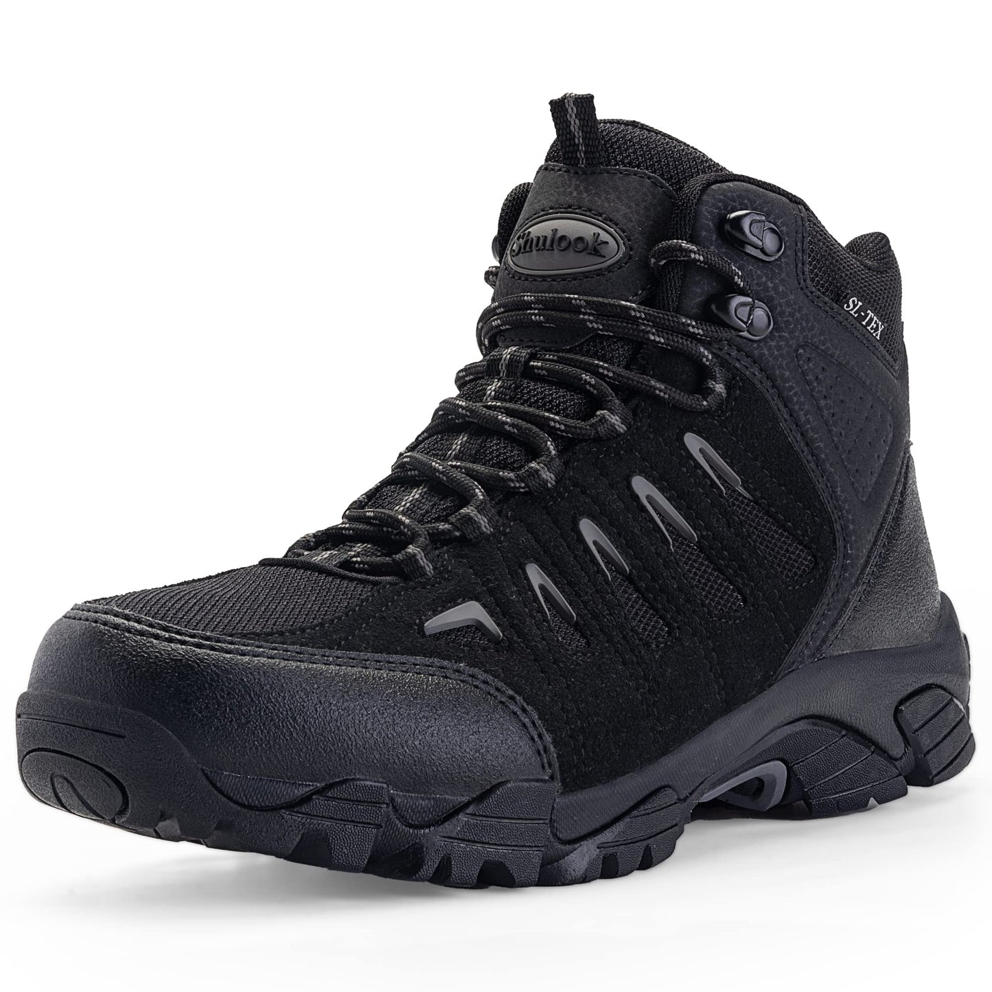 Mens Waterproof Hiking Boots Anti-slip Lightweight Outdoor Mid Top Ankle Boots