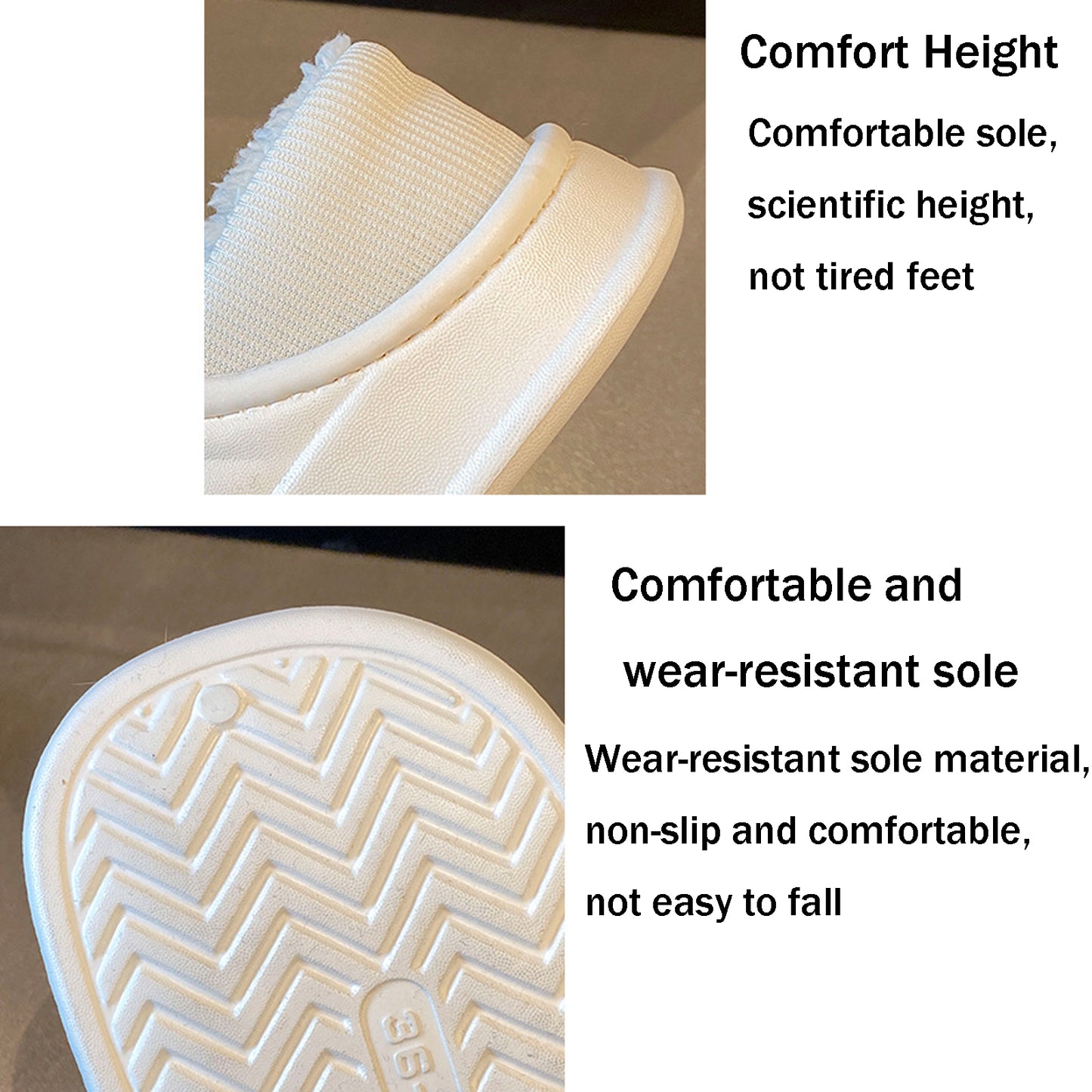 Women's Slippers Fuzzy House Slippers Memory Foam Slippers Slip On Slippers Soft Cozy Indoor Outdoor Winter Furry Slippers