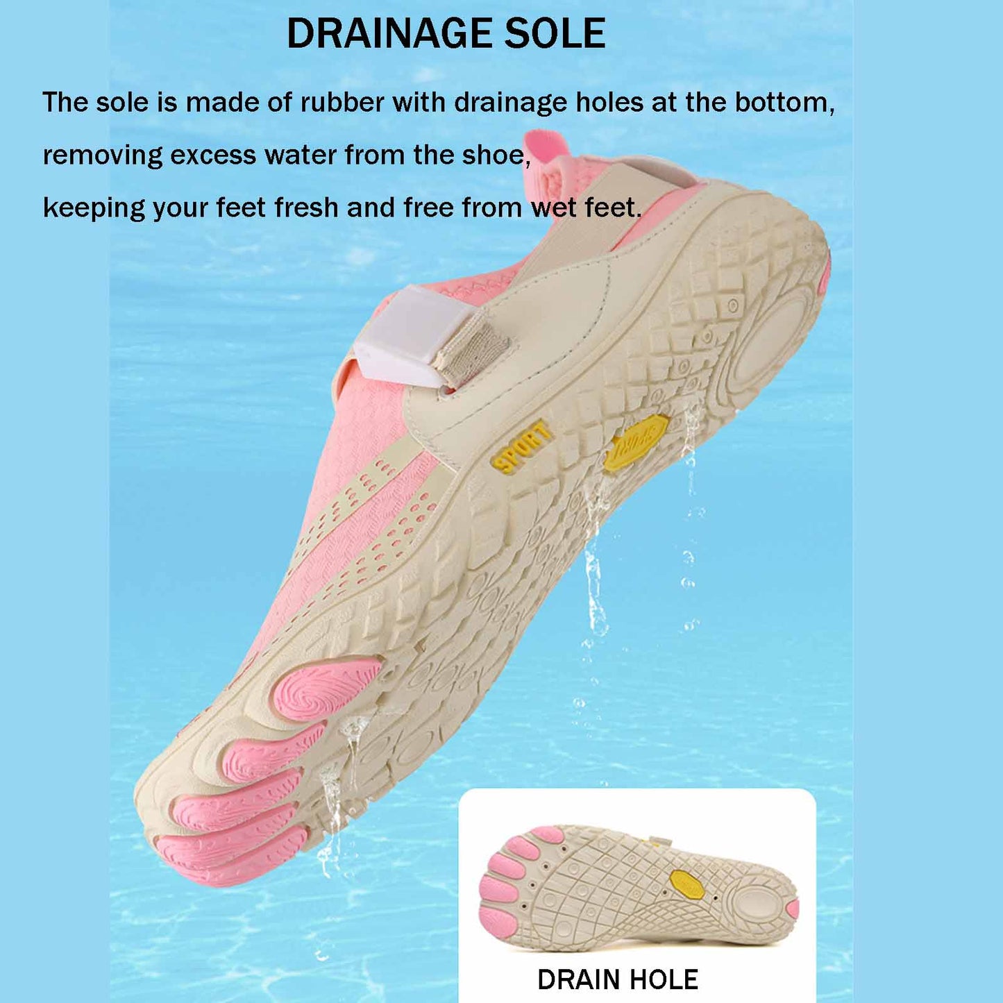 Women's Men's Water Shoes Quick Dry Barefoot Shoes Slip Into Soft Beach Shoes Swimming Shoes Yoga Sportswear Exercise Outdoor Summer Pool Beach Surf Walking Water Yoga Shoes