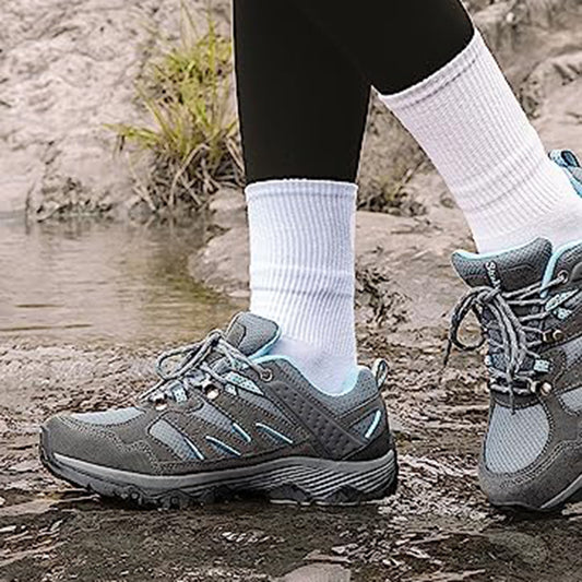 Women's Mountaineering Shoes Breathable Trail Running Shoes Anti-slip Lightweight Outdoor Sneakers for Hiking and Walking