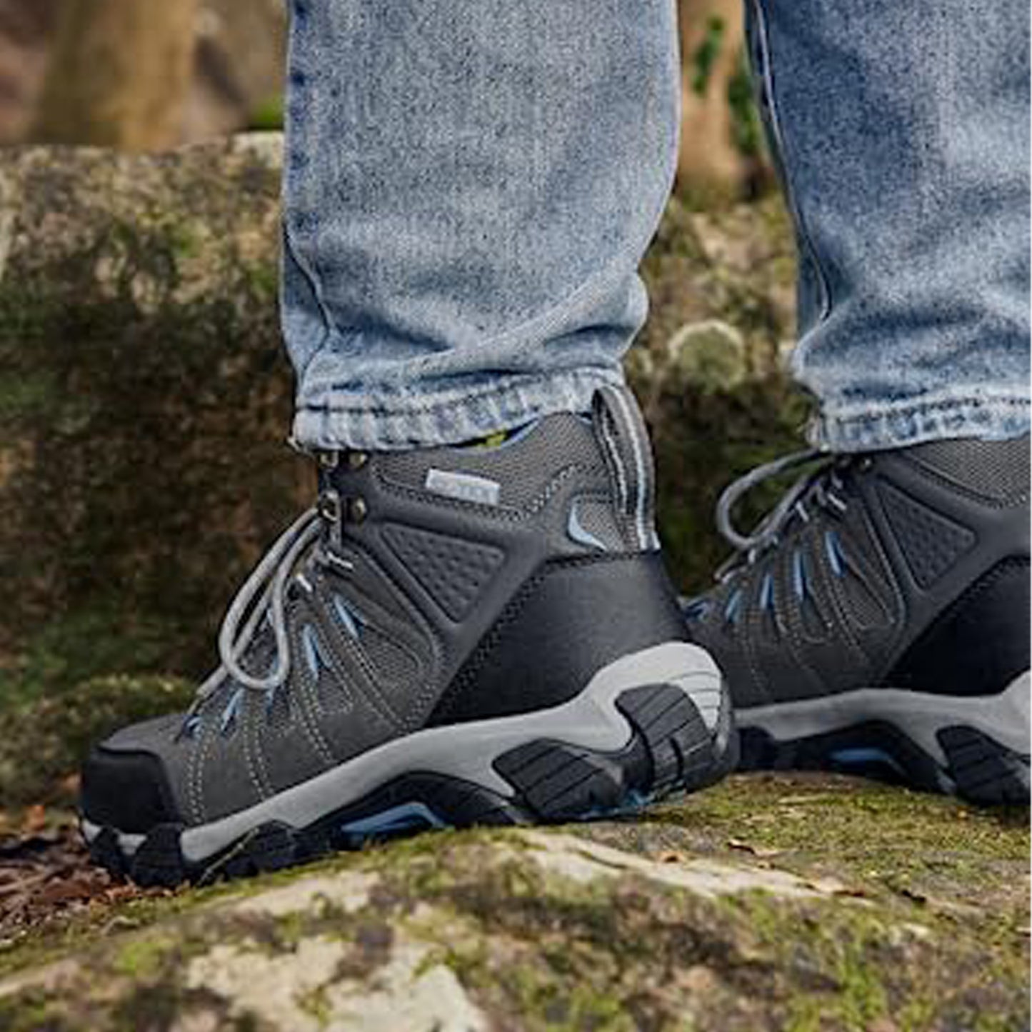 Women's Mountaineering Shoes Breathable Trail Running Shoes Anti-slip Lightweight Outdoor Sneakers for Hiking and Walking