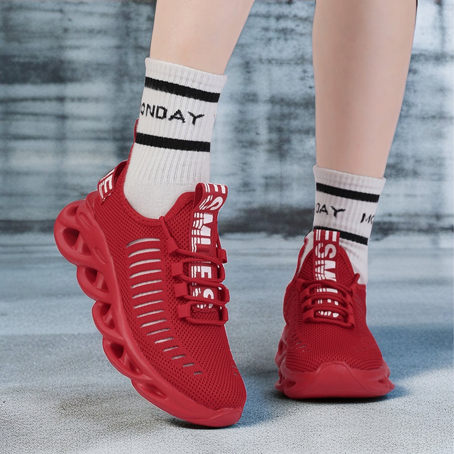 Men's Walking Shoes Slip Into Sneakers Tennis Shoes Running Sports Fitness Shoes Sports Anti-slip Lightweight Breathable Fashion Casual Shoes Suitable for Traveling Work