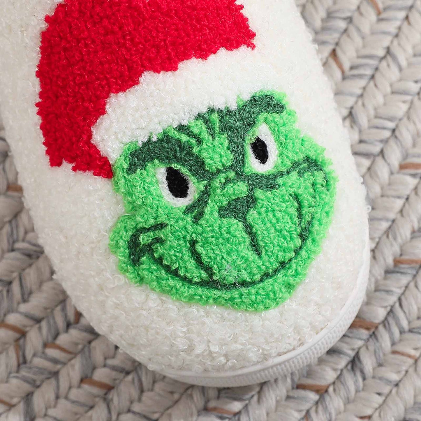 Women Men Cute Cartoon Christmas Slippers Winter Plush Funny Slippers Cozy Warm Fluffy House Shoes