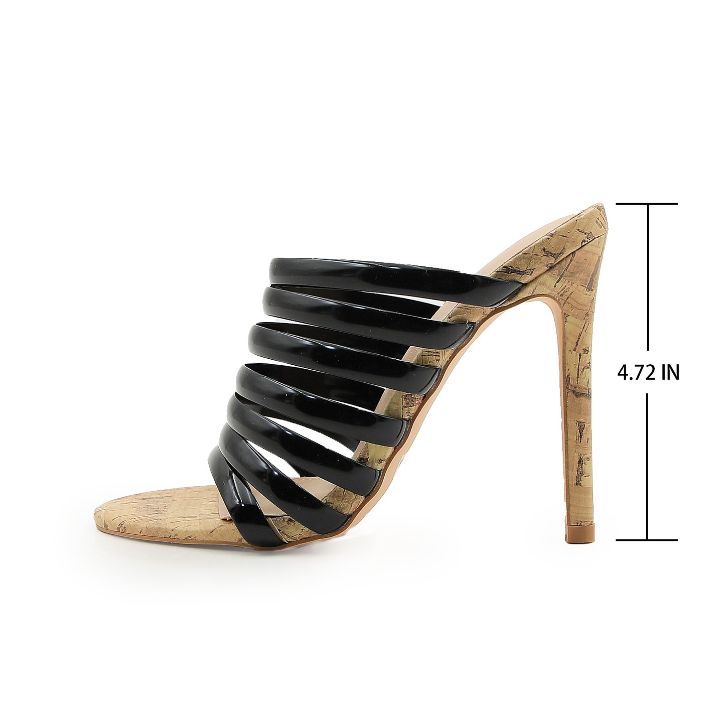 Women's High Heeled Slip Sandals Fine Heeled Premium Sexy Mule Shoes