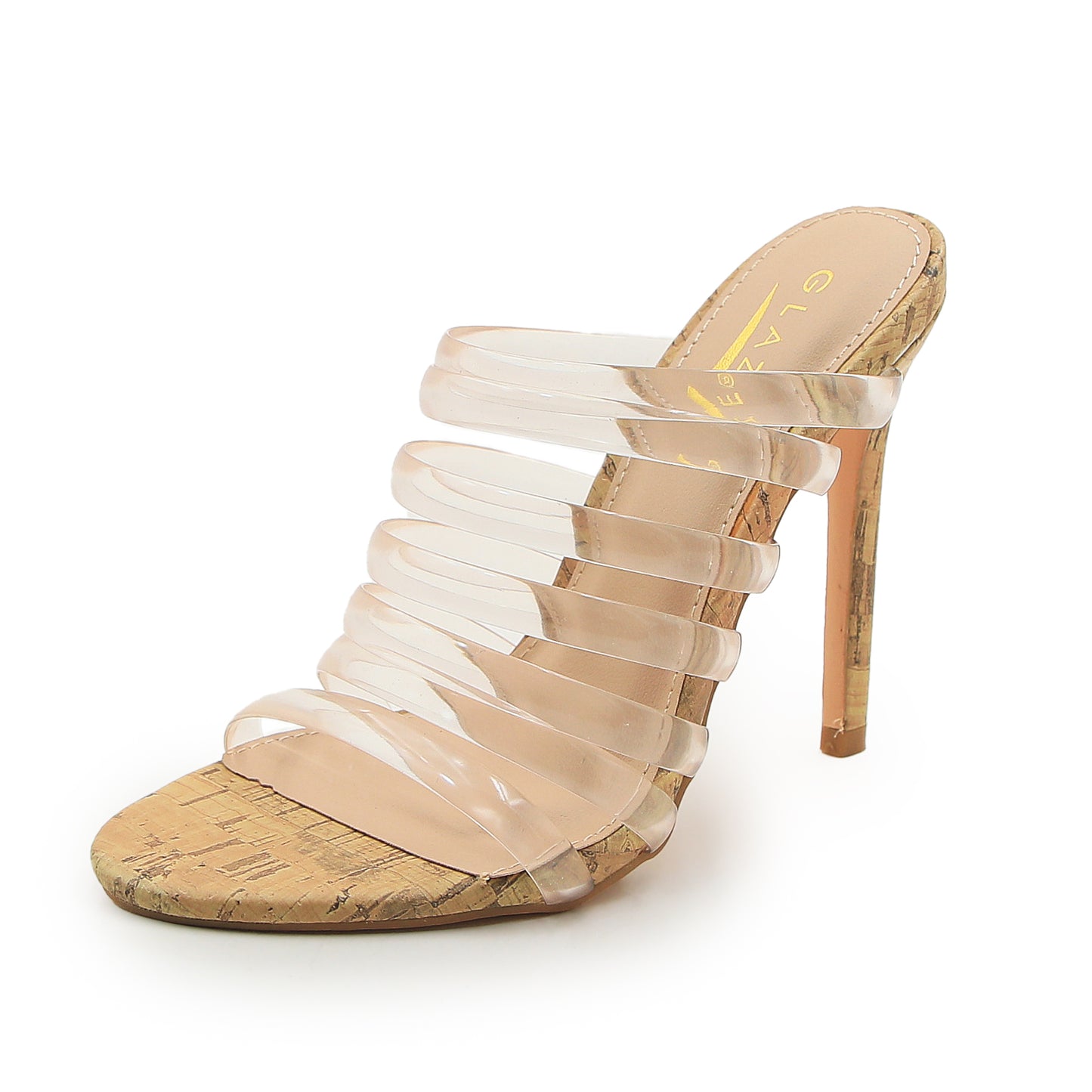 Women's High Heeled Slip Sandals Fine Heeled Premium Sexy Mule Shoes