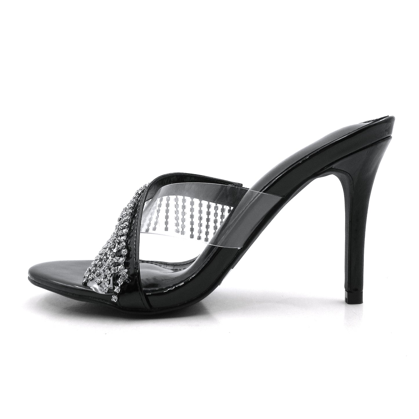 Women's Rhinestone Tassel Fine High Heel Sandals Open Toe Ankle Lace Tassel Open Heel Wedding Sandals