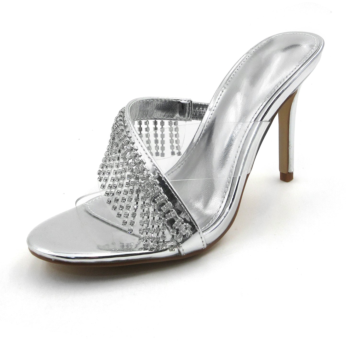 Women's Rhinestone Tassel Fine High Heel Sandals Open Toe Ankle Lace Tassel Open Heel Wedding Sandals