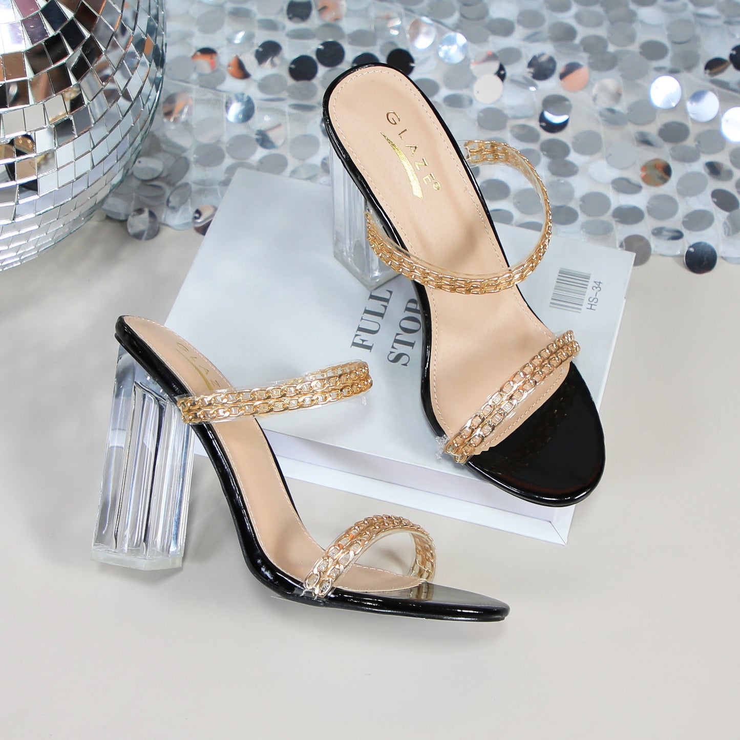 Ladies Sandals Summer Beach Party Slippers Shoes Shoes Rhinestone Beaded Boho Shoes Dress Slip Into High Heels