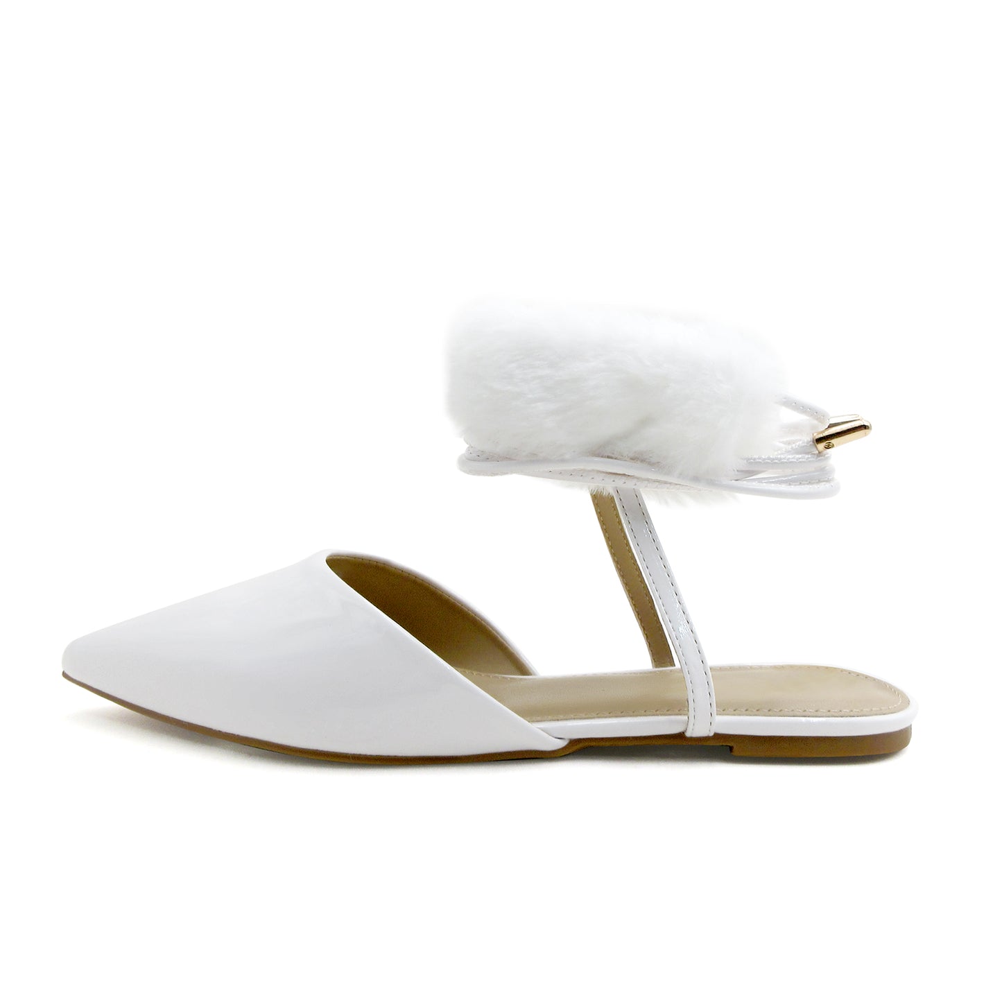 Stylish Faux Leather Ankle-Strap Flats for Women: Luxurious Comfort with a Touch of Elegance for Every Occasion
