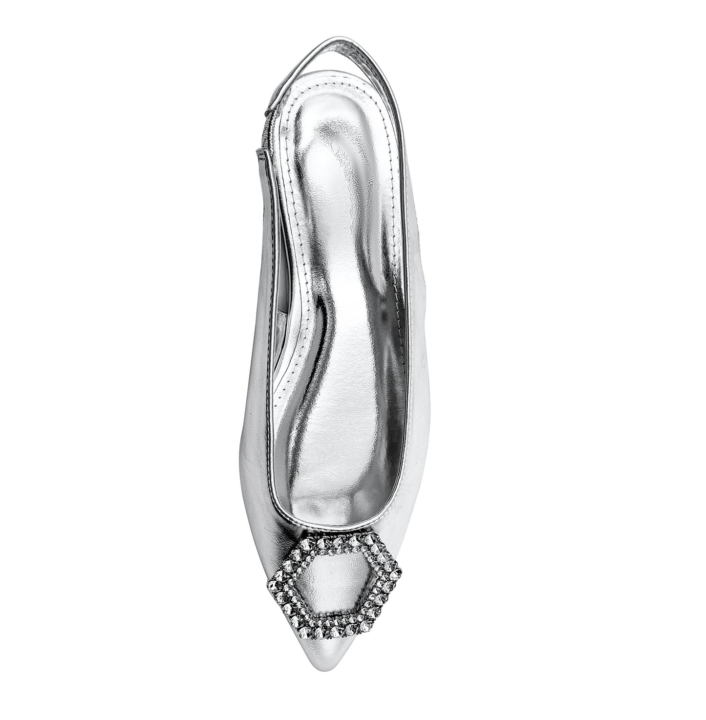 Glossy Patent Leather Pointed Flats for Women: Ankle Elastic Band, Breathable Design, Plush Latex Insole, and Anti-Slip Rubber Sole for All-Season Style