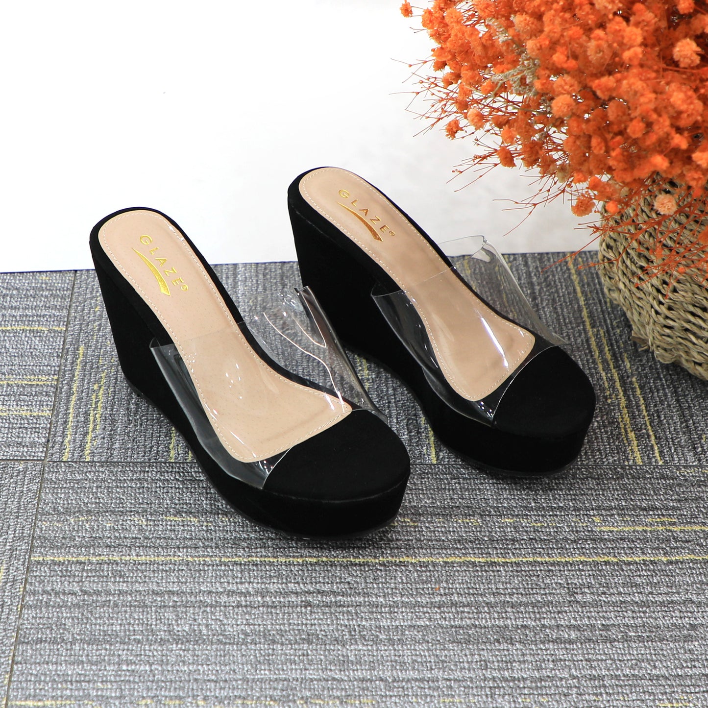 Women's High Heel Wedge Slippers Summer Beach Sandals Retro Comfortable Slippers